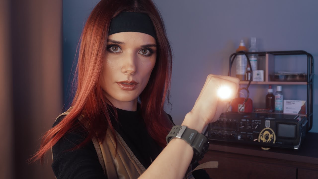 ASMR Unpredictable CRANIAL Nerve Exam Role Play Patching You Up