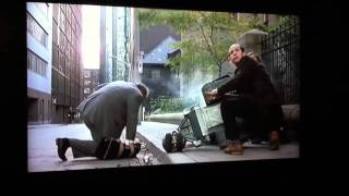 Johnny 5 getting beat up