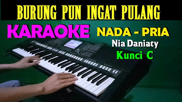 BURUNG PUN INGAT PULANG - Nia Daniaty | KARAOKE Nada Pria || C=DO
