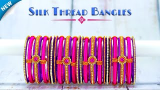 Silk Thread Bangles New Designs | Latest Silk Thread Bangles | Bangles Making At Home Simple  | #1