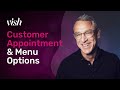 Customer appointment  menu options vish training