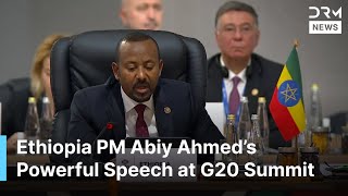 Ethiopia Pm Abiy Ahmed Tells World Leaders How Africa Can Drive Sustainable Growth At G20 Ac1G