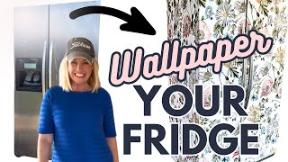 DIY Refrigerator Makeover with Wallpaper | Must Know Tips!