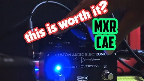 Video mxr cae 402 overdrive demo