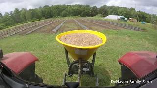 Spreading Fertilizer on Hay Fields