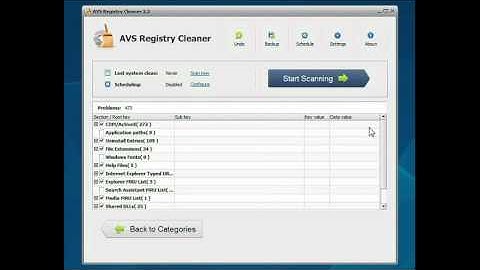 How to clean Windows registry using AVS Registry Cleaner?