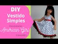 Vestido Simples p/bonecas American Girl e Baby Alive🎀PAP🎀DIY🎀TUTORIAL🎀Van Borh