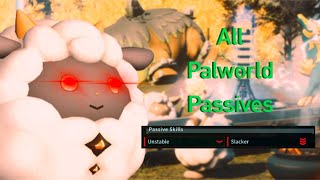 Palworld Passive list: Feb 2024!!!
