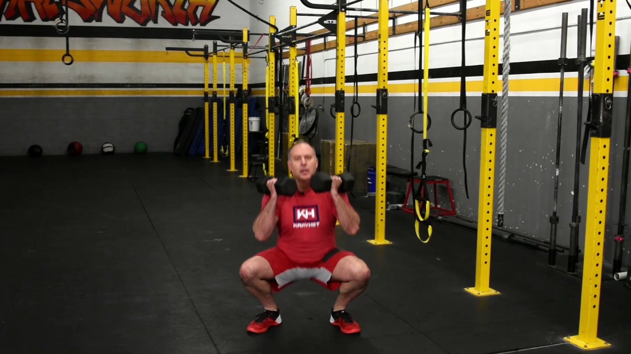 How-To: Dumbbell Hang Squat Clean – KravHIIT.fit hiit con pesas