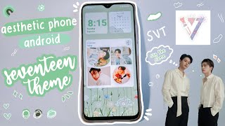 make your android homescreen aesthetic 2021 seventeen theme screenshot 1