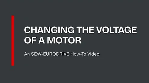 How to Change the Voltage of a Motor