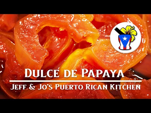 Dulce de Papaya (Candied Papaya) 만드는 방법-쉬운 푸에르토 리코 요리법