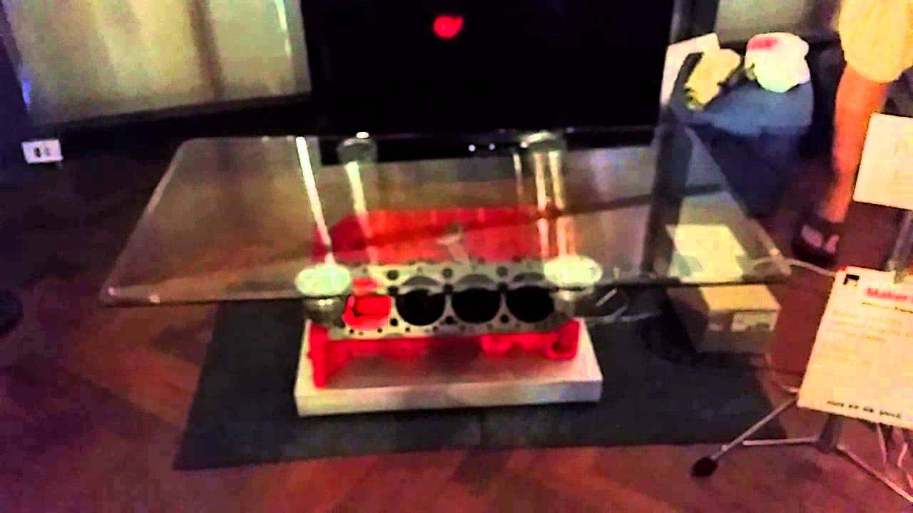 Engine Table Hot Rod V8 Hot Rod engine block table running - YouTube