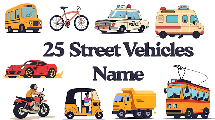 25 Street Vehicles Name in English| Street Vehicles| Learning videos for kids| #kids #viral #learn 