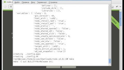 Установка node js на Debian GNU/Linux (nodejs.org)