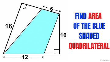 Think outside the Box | Find area of Blue shaded Quadrilateral | Important Geometry skills explained