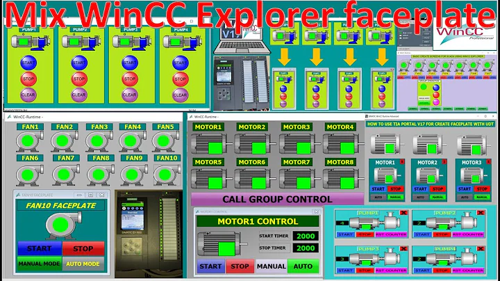 Mix WinCC Explorer faceplates full tutorial in 10 hours