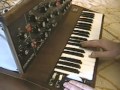 Minimoog through Space Echo - Bass line - with extra's....!