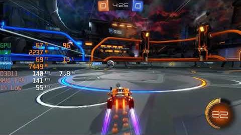 Rocket League - i5 11400F + GTX 1650 GDDR6 - 1440p Max Settings - Benchmark Fps Test