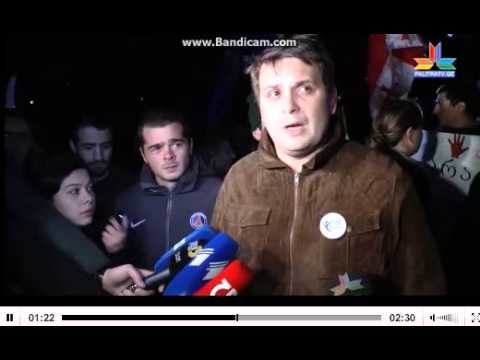 23 ნოემბერი  \"თავისუფალი თაობის\" აქცია ნაც.მოძრაობის ოფისთან
