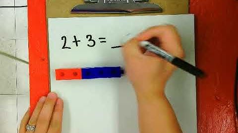 Addition Strategy using connecting cubes