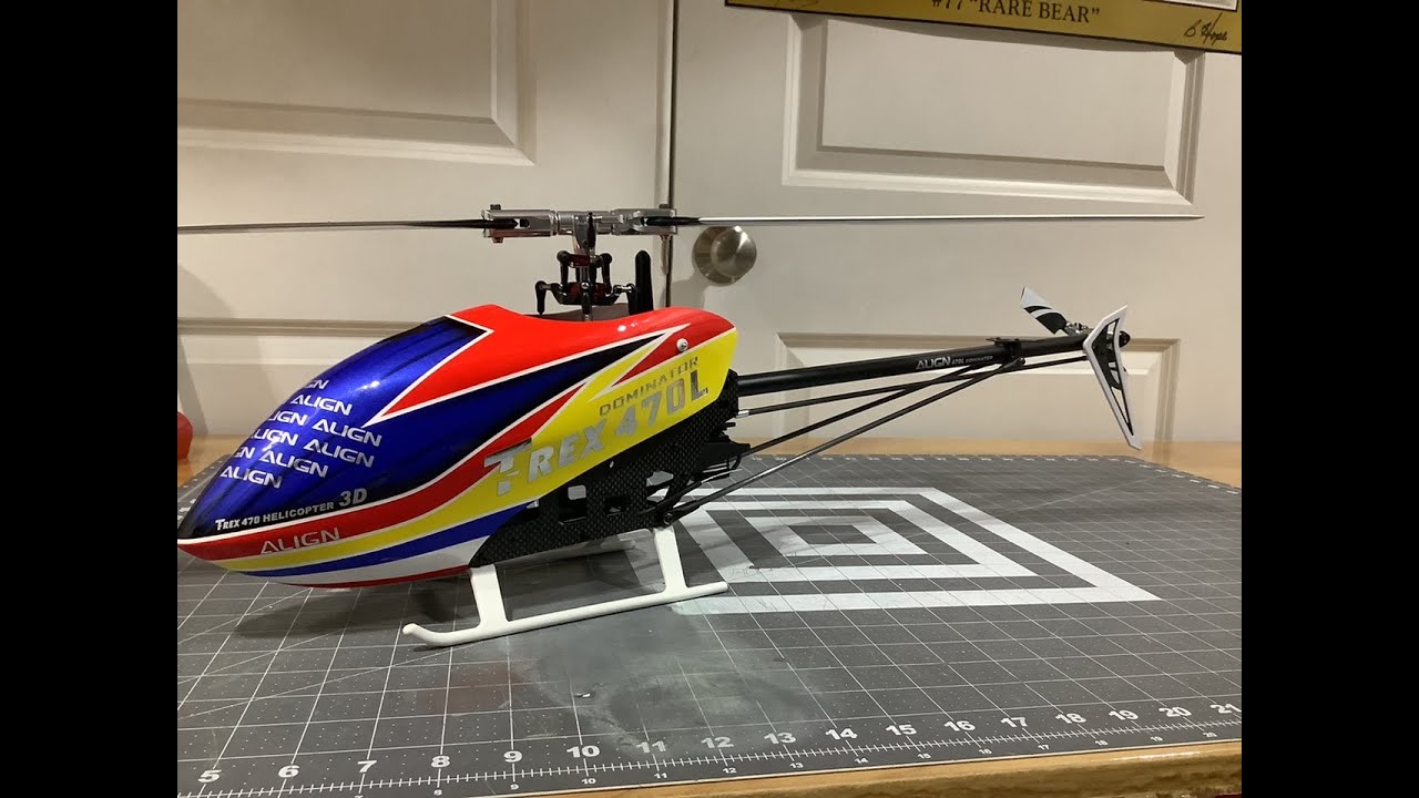 Trex 470LM after build - YouTube