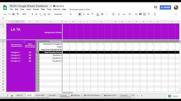 Initial Setup Gradebook for Google Drive Step 2