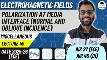 Polarization at Media Interface || EMFT || ECE || PrepFusion || Himanshu Agarwal