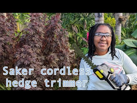Saker cordless hedge trimmer and grass shears - unboxing, how to use PLUS my review