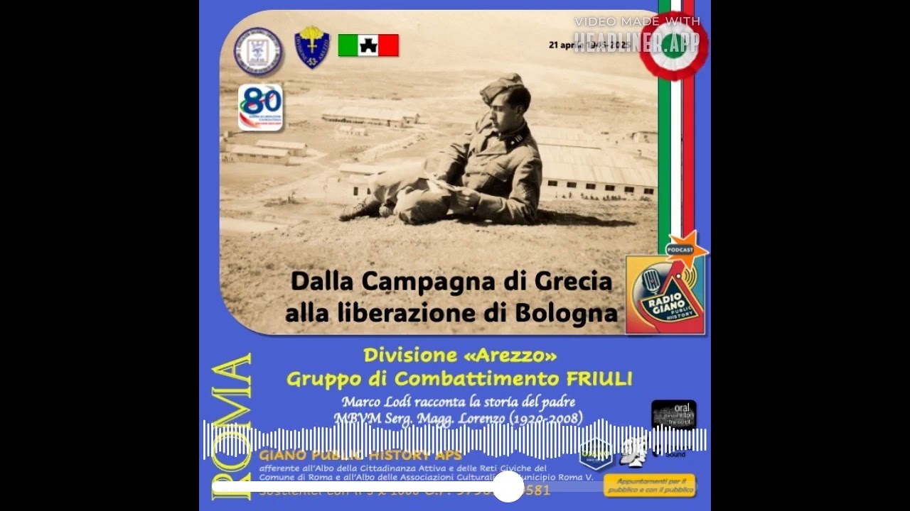 Lorenzo LODI Serg. M. Gruppo di Comb. FRIULI | Dalla Grecia alla Liberazione di Bologna 21aprile1945