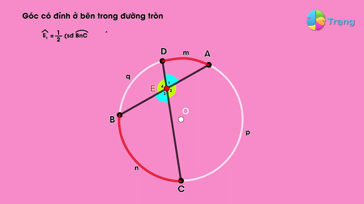 Bài tập về góc có đỉnh bên trong đường tròn