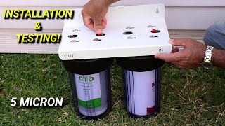 Whole House Water Filter System Installation & Water Quality Testing(2 STAGE)