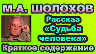 М.А. Шолохов. Рассказ «Судьба человека». Краткое содержание.