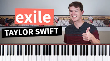 exile (feat. Bon Iver) - Taylor Swift - How to play Piano Tutorial (with chords)