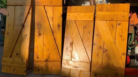 DIY Cedar Shutters