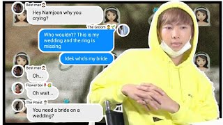 Bts text - Namjoon's wedding