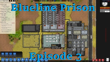 Ep. 3 - Books and Barbershops - Blueline Prison - Prison Architect - Heavily Modded