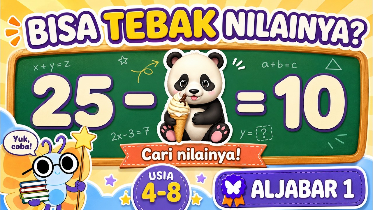 Yakin Kamu Bisa? 🔢 Aljabar Dasar Part 3 | Kuis Matematika Anak 5–8  | QUPU