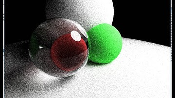 Path traced reflection/refraction, area lighting