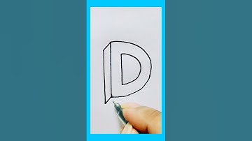 3d Alphabet drawing easy 🔥😍 #shorts #3d #youtubeshorts #artistucshash #trending #art