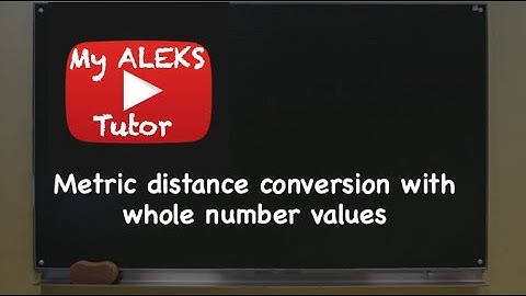 Metric distance conversion with whole number values