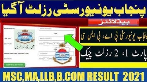 Result Date of Punjab University BA BSC ADA ADS ADC B.Com Result 2021| MAesult 2021 Date-adnan edu