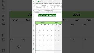 How to create a dynamic event calendar in Excel #scribe #excel #calendar