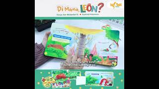 Di Mana Leon BOARDBOOK Full Color Buku Anak Muslim Interaktif Usia 3+ Sains Penerbit Gema Insani Press