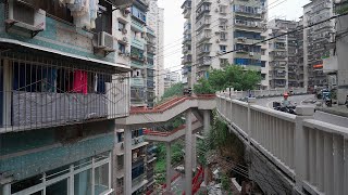 [4K] Chongqing Magic Residential Buildings  Walk from Linhua Road Community to Kaixuan Road.