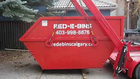 Red-E-Bins Calgary 10 Yard Bin Placement