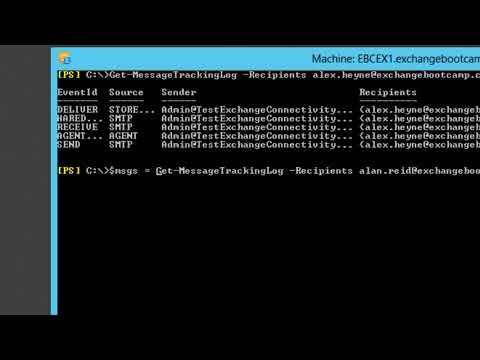 Exchange 2013 Boot Camp - Module 6 Lesson 2 Message Tracking Part 1