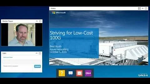 Webinar: Striving for low-cost 100G with Brad Booth, Microsoft