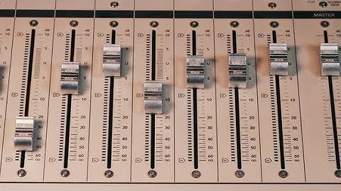 Interface of Equipment for Sound Processing. Fader (Stock Footage)
