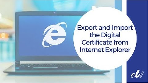 🖊 Export and Import the Digital Certificate from Internet Explorer (in Spain)